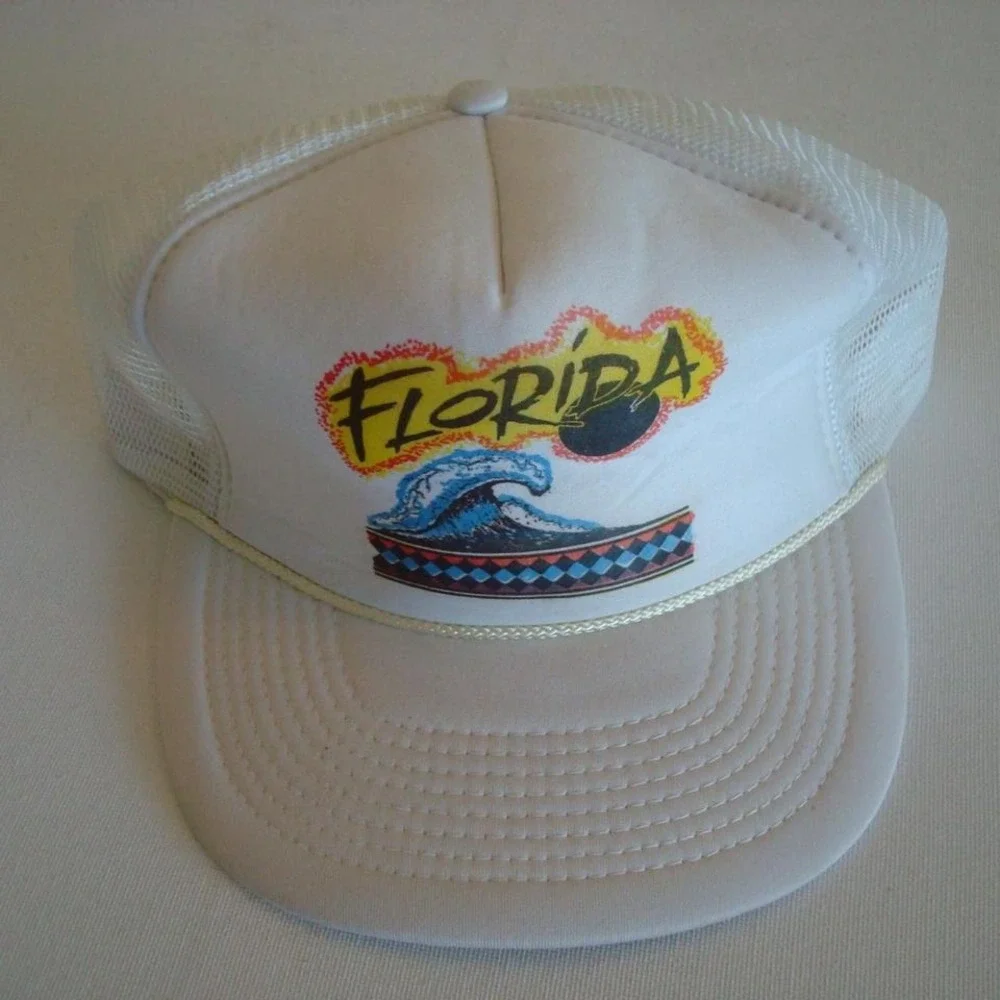 FLORIDA TRUCKER SNAPBACK 90S HAT CAP VINTAGE 00S‎ Y2K X2
